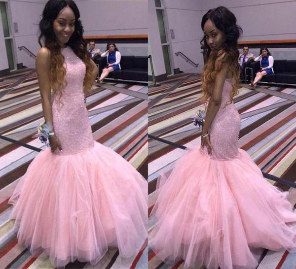 pink mermaid tulle prom dresses african girls halter neck beadings sequins backless long evening gowns ba70604907388, Black;red
pink mermaid tulle prom dresses african girls halter neck beadings sequins backless long evening gowns ba70604907388, Black;red