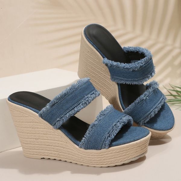 sandal denim straw women's espadrilles mules slipper sandals slip on platform leisure summer wedges high heels shoes 230704, Black
sandal denim straw women's espadrilles mules slipper sandals slip on platform leisure summer wedges high heels shoes 230704, Black