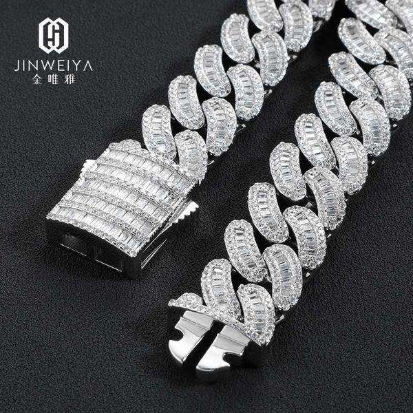 hip hop jewelry custom brass 5a vvs diamond cuban link chain iced out men necklace, Silver
hip hop jewelry custom brass 5a vvs diamond cuban link chain iced out men necklace, Silver