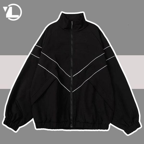 mens jackets high street college jackets men spring autumn reflective striped zipper windbreaker coats harajuku patchwork thin varsity jacke, Black;brown
mens jackets high street college jackets men spring autumn reflective striped zipper windbreaker coats harajuku patchwork thin varsity jacke, Black;brown