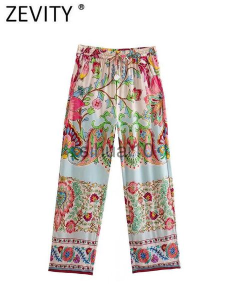 women's pants capris zevity women vintage paisley patchwork floral print straight pants femme chic elastic waist long trousers pantnes, Black;white
women's pants capris zevity women vintage paisley patchwork floral print straight pants femme chic elastic waist long trousers pantnes, Black;white