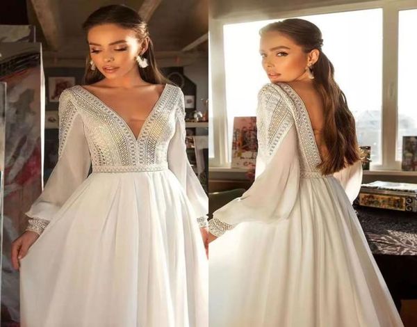 boho dresses wedding dress long sleeve bride dress lace flowing chiffon a line bridal gown vestido de noiva2957270, White
boho dresses wedding dress long sleeve bride dress lace flowing chiffon a line bridal gown vestido de noiva2957270, White