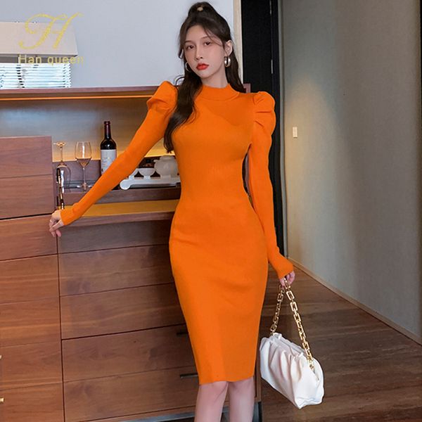 basic casual dresses h han queen autumn long sleeve puff sweater knit dress bottoming simple office female pencil knitted vestidos 230705, Black;gray
basic casual dresses h han queen autumn long sleeve puff sweater knit dress bottoming simple office female pencil knitted vestidos 230705, Black;gray