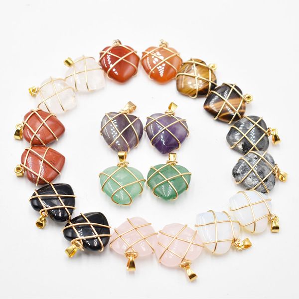 bulk gold wire wrap heart agate crystal stone charms pendant for jewelry making, Bronze;silver
bulk gold wire wrap heart agate crystal stone charms pendant for jewelry making, Bronze;silver