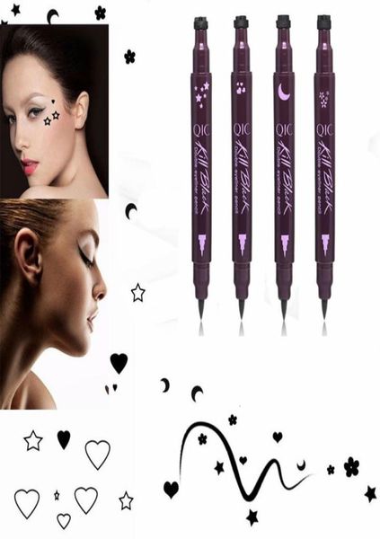 doublehead black liquid eyeliner pencil easy to wear makeup star heart moon flower stamp waterproof mark seal tattoo eye liner7570893
doublehead black liquid eyeliner pencil easy to wear makeup star heart moon flower stamp waterproof mark seal tattoo eye liner7570893