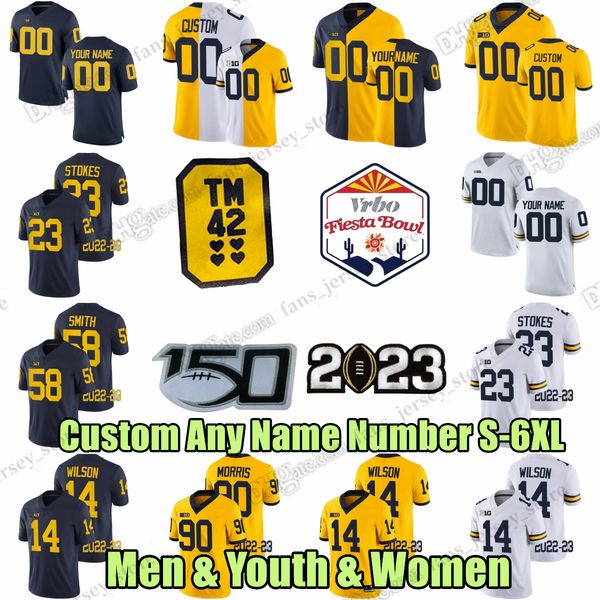 custom stitched michigan wolverines football jersey 18 eyabi okie 12 kody jones 23 c.j. stokes 90 mike morris 14 roman wilson 58 mazi smith, Black
custom stitched michigan wolverines football jersey 18 eyabi okie 12 kody jones 23 c.j. stokes 90 mike morris 14 roman wilson 58 mazi smith, Black