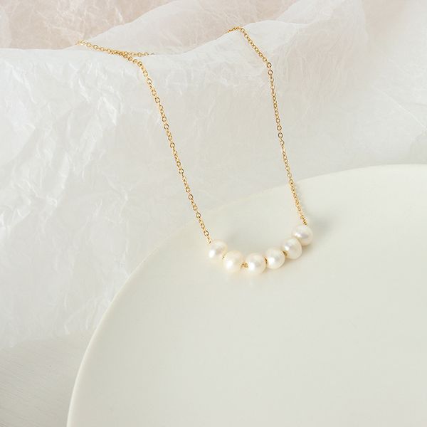 korean version of ins goddess temperament niche high-grade baroque natural freshwater pearl necklace light luxury gold-plated jewelry, Silver
korean version of ins goddess temperament niche high-grade baroque natural freshwater pearl necklace light luxury gold-plated jewelry, Silver