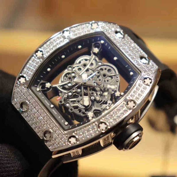 watches wristwatch designer luxury mens mechanical watch richa milles business leisure rm055 automatic full diamond case black tape fashion, Slivery;brown
watches wristwatch designer luxury mens mechanical watch richa milles business leisure rm055 automatic full diamond case black tape fashion, Slivery;brown