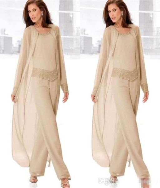 champagne three piece mother of the bride pant suits with long jackets long sleeves beaded chiffon mother plus size wedding guest 6019792, Black;red
champagne three piece mother of the bride pant suits with long jackets long sleeves beaded chiffon mother plus size wedding guest 6019792, Black;red