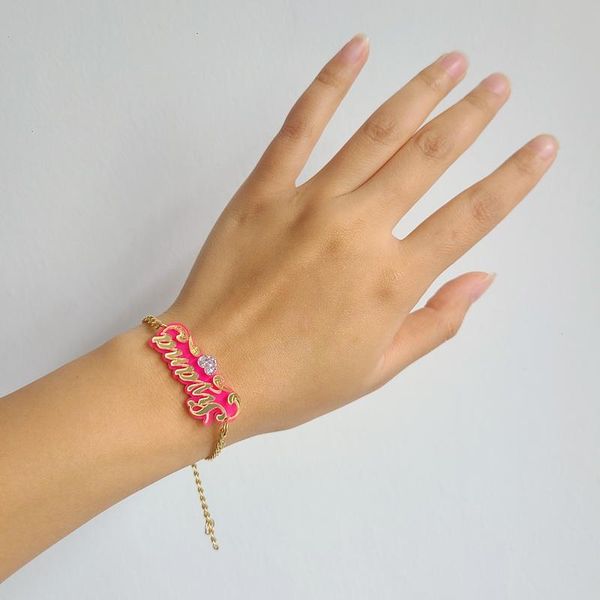 leggings name custom bracelet fashion acrylic jewelry, Black
leggings name custom bracelet fashion acrylic jewelry, Black