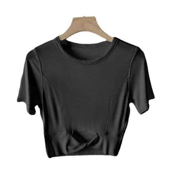 lu-056 yoga dress cropped women's cotton t-shirt ribbed short modal short sleeve shirt breathable tight sports gym clothes, White;red
lu-056 yoga dress cropped women's cotton t-shirt ribbed short modal short sleeve shirt breathable tight sports gym clothes, White;red