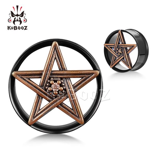 kubooz stainless steel pentagram ear expander plugs tunnels earrings gauges body piercing jewelry stretchers wholesale 8mm to 25mm 34pcs, Silver
kubooz stainless steel pentagram ear expander plugs tunnels earrings gauges body piercing jewelry stretchers wholesale 8mm to 25mm 34pcs, Silver