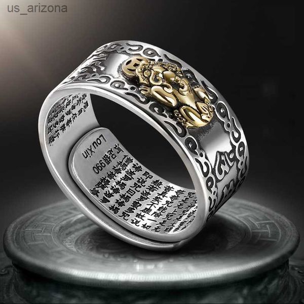 buddhist jewelry women men's gift creative exquisite ring domineering pixiu feng shui amulet wealth good luck adjustable ring l230620, Silver
buddhist jewelry women men's gift creative exquisite ring domineering pixiu feng shui amulet wealth good luck adjustable ring l230620, Silver