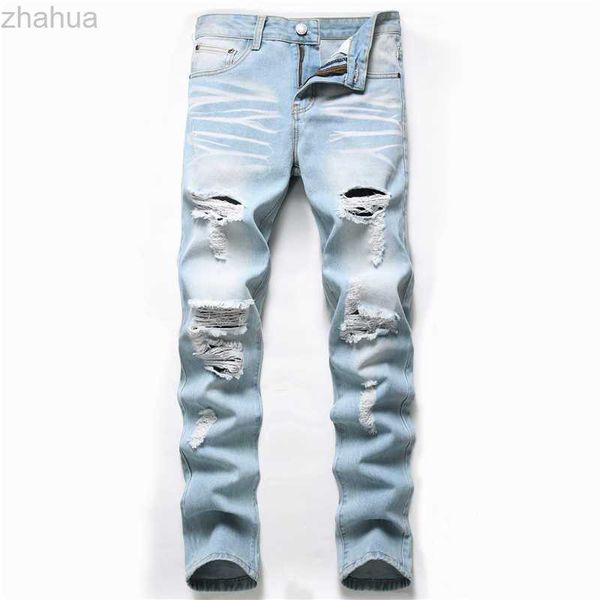 autumn 2021 new fashion retro hole jeans men pants cotton denim trouser male plus size jeans dropshipping x0621, Blue
autumn 2021 new fashion retro hole jeans men pants cotton denim trouser male plus size jeans dropshipping x0621, Blue