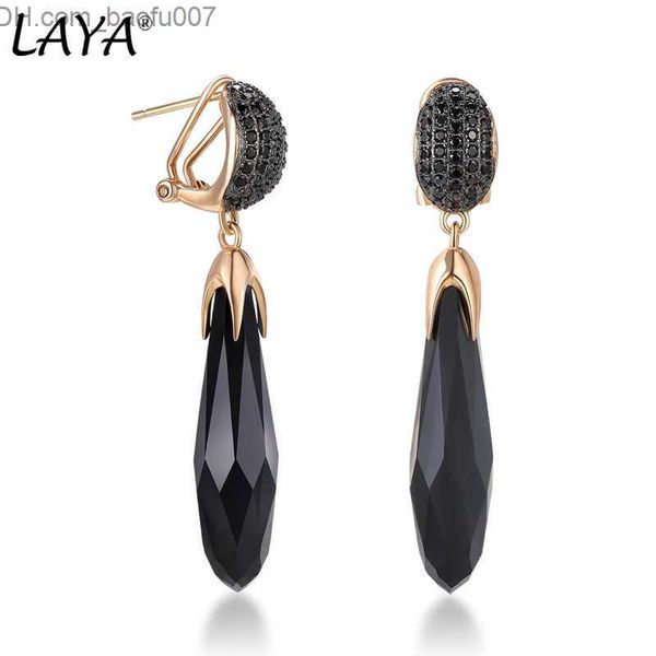 charm laya 925 sterling silver inlaid black stone vintage long hanging earrings suitable for women's party original modern jewelry acce, Golden
charm laya 925 sterling silver inlaid black stone vintage long hanging earrings suitable for women's party original modern jewelry acce, Golden