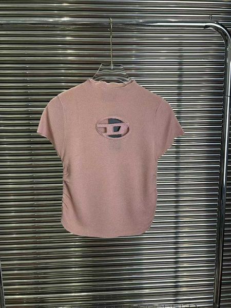 23 spring/summer new fashion embroidery hollow out celebrity style half high neck elastic knit short sleeve, White
23 spring/summer new fashion embroidery hollow out celebrity style half high neck elastic knit short sleeve, White