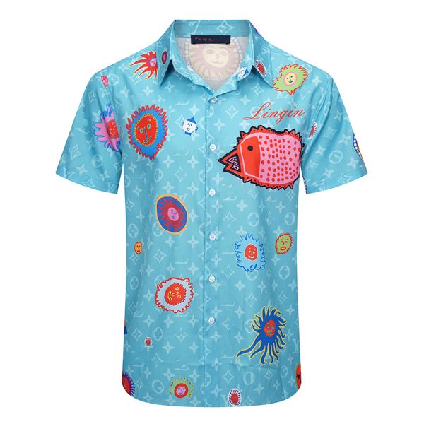 luxury designer shirt mens fashion geometric print bowling shirt hawaiian plaid casual shirt men slim fitting short sleeve versatile t-shirt, White;black
luxury designer shirt mens fashion geometric print bowling shirt hawaiian plaid casual shirt men slim fitting short sleeve versatile t-shirt, White;black