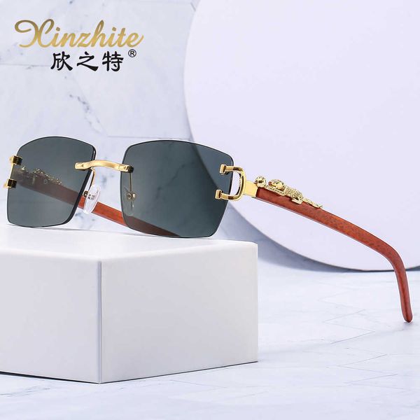 fashionable frameless cut edge personalized leopard head trendy sunglasses outdoor street pgraphy glasses for men and women, White;black
fashionable frameless cut edge personalized leopard head trendy sunglasses outdoor street pgraphy glasses for men and women, White;black
