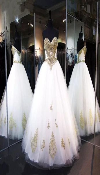 white and gold wedding dresses real image new luxury crystals rhinestone sweetheart aline tulle bridal gowns vestios de marriage 6236603
white and gold wedding dresses real image new luxury crystals rhinestone sweetheart aline tulle bridal gowns vestios de marriage 6236603