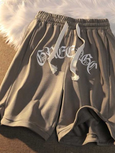 men's gothic oversized all-match high street embroidered letter sports shorts men women 2022ss hip hop gym half pants l230705, White;black
men's gothic oversized all-match high street embroidered letter sports shorts men women 2022ss hip hop gym half pants l230705, White;black