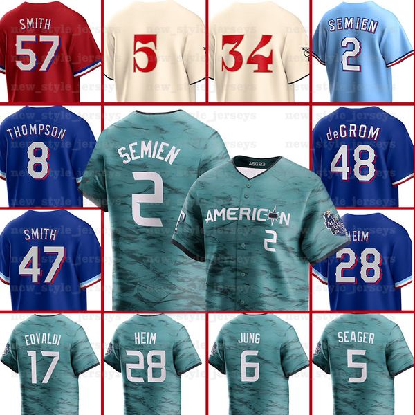 marcus semien rangers city connect baseball jerseys 2023 all star corey seager josh jung nathan eovaldi jonah heim adolis garcia jacob degro, Blue;black
marcus semien rangers city connect baseball jerseys 2023 all star corey seager josh jung nathan eovaldi jonah heim adolis garcia jacob degro, Blue;black