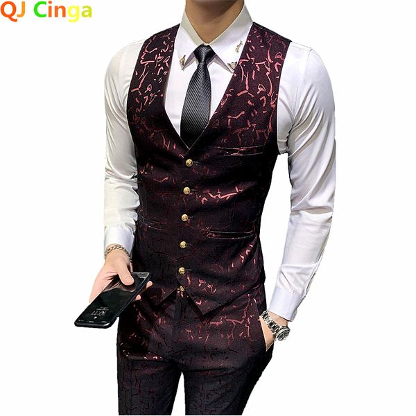 men's vests red stripes sleeveless vest and pants 2 piece set men blue green pants vests wedding party dress trousers waistcoat s-7xl 2, Black;white
men's vests red stripes sleeveless vest and pants 2 piece set men blue green pants vests wedding party dress trousers waistcoat s-7xl 2, Black;white