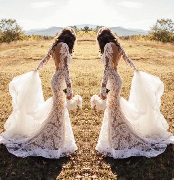 2020 modern design illusion lace wedding dress sheer back long sleeve floor length mermaid bridal gowns custom size9972573, White
2020 modern design illusion lace wedding dress sheer back long sleeve floor length mermaid bridal gowns custom size9972573, White
