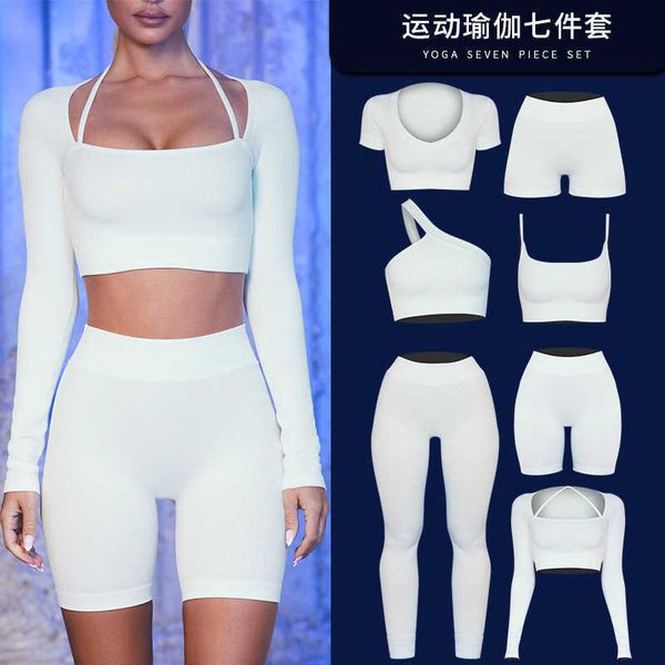 zhejiang jin new running sports fitness pants thread bra shockproof high strength yoga suit set for women, White;red
zhejiang jin new running sports fitness pants thread bra shockproof high strength yoga suit set for women, White;red