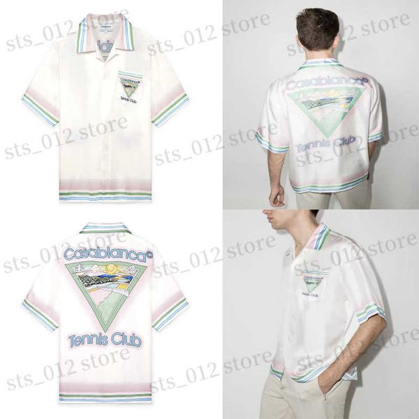 men's casual shirts tennis club printing pattern casablanca soft silk short shirt men women beach seaside casual shirts t230705, White;black
men's casual shirts tennis club printing pattern casablanca soft silk short shirt men women beach seaside casual shirts t230705, White;black