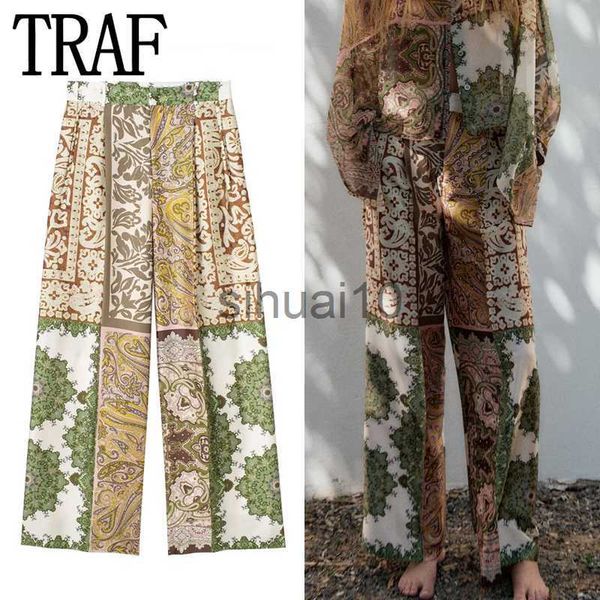 women's pants capris traf patchwork print pants for women mid-waist baggy pants woman vintage casual summer pants sets streetwear women, Black;white
women's pants capris traf patchwork print pants for women mid-waist baggy pants woman vintage casual summer pants sets streetwear women, Black;white