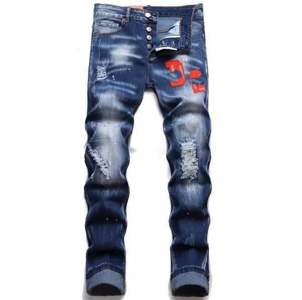 mens designer jeans rips stretch designer jeans distressed ripped biker slim fit washed motorcycle denim men s hip hop fashion man pants 133, Blue 
mens designer jeans rips stretch designer jeans distressed ripped biker slim fit washed motorcycle denim men s hip hop fashion man pants 133, Blue