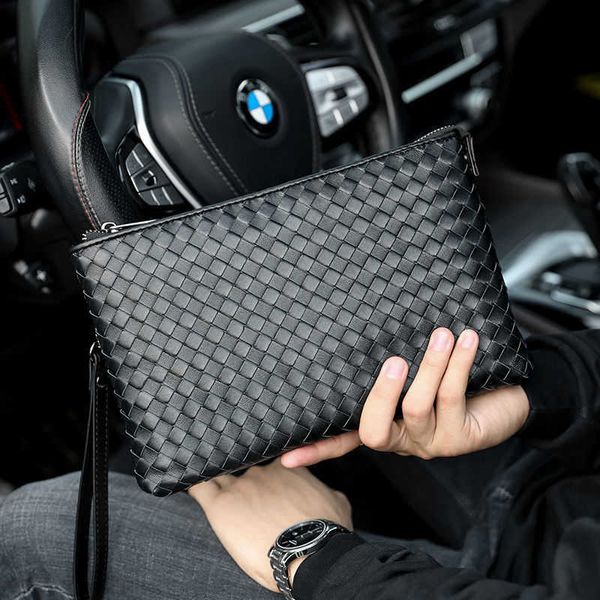 style woven handbag men's leather new business leisure sheepskin large capacity envelope bag
style woven handbag men's leather new business leisure sheepskin large capacity envelope bag