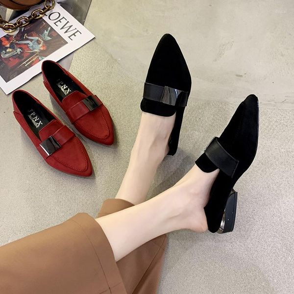 dress shoes women 2023 spring and autumn pointed suede two women's peas wild retro, Black
dress shoes women 2023 spring and autumn pointed suede two women's peas wild retro, Black