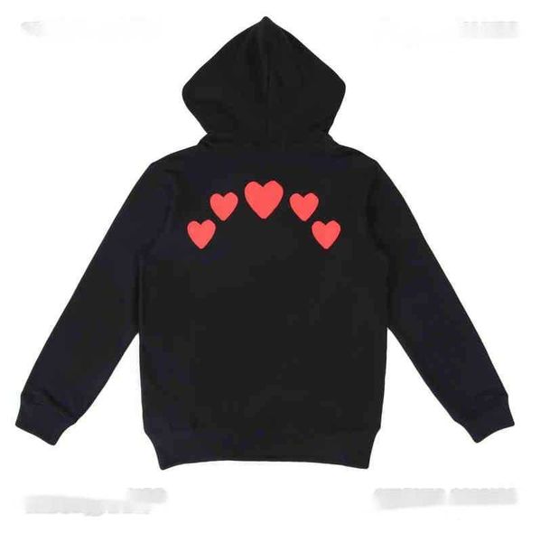 mens womens designer play hoodie classic fashion little red peach heart printed and hooded sweater coat, Black
mens womens designer play hoodie classic fashion little red peach heart printed and hooded sweater coat, Black