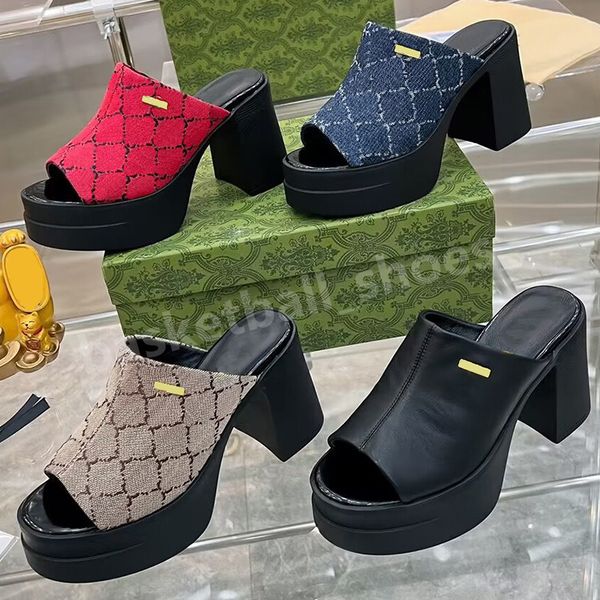 designer women platform sandals waterproof women rubber slippers mules genuine leather high heels womens sandal size 35-42 with box, Black 
designer women platform sandals waterproof women rubber slippers mules genuine leather high heels womens sandal size 35-42 with box, Black