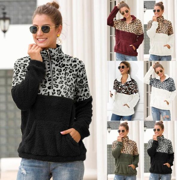 10 colors sherpa women leopard patchwork pullovers winter long sleeve sweatshirt zipper soft fleece sweater outwear coat with pock9725744, White
10 colors sherpa women leopard patchwork pullovers winter long sleeve sweatshirt zipper soft fleece sweater outwear coat with pock9725744, White