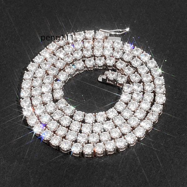 to ship ready hip hop tennis choker chain iced out jewelry 3mm 4mm 5mm vvs diamond tennis chain moissanite tennis necklace, Silver
to ship ready hip hop tennis choker chain iced out jewelry 3mm 4mm 5mm vvs diamond tennis chain moissanite tennis necklace, Silver