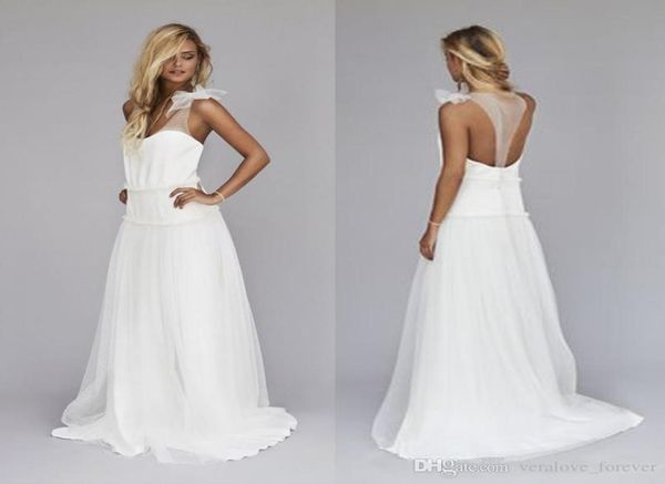 2019 simple beach wedding dresses sheer neck custom made dropped waist backless long aline bohemian bridal gowns custom size8663050, White
2019 simple beach wedding dresses sheer neck custom made dropped waist backless long aline bohemian bridal gowns custom size8663050, White