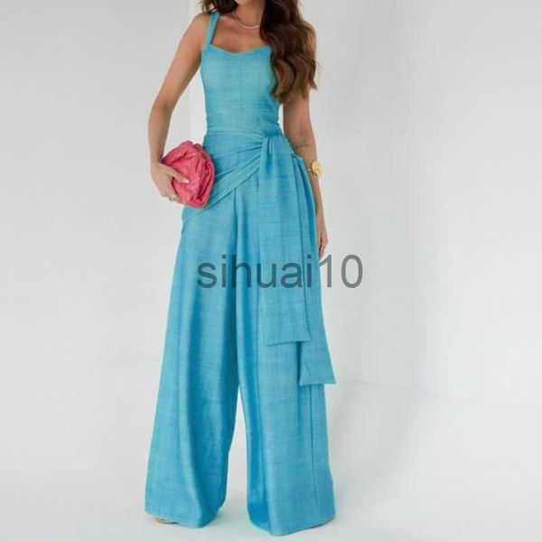 women's pants capris office fashion waist lace-up long jumpsuits women elegant sleeveless solid party rompers summer casual loose plays, Black;white
women's pants capris office fashion waist lace-up long jumpsuits women elegant sleeveless solid party rompers summer casual loose plays, Black;white