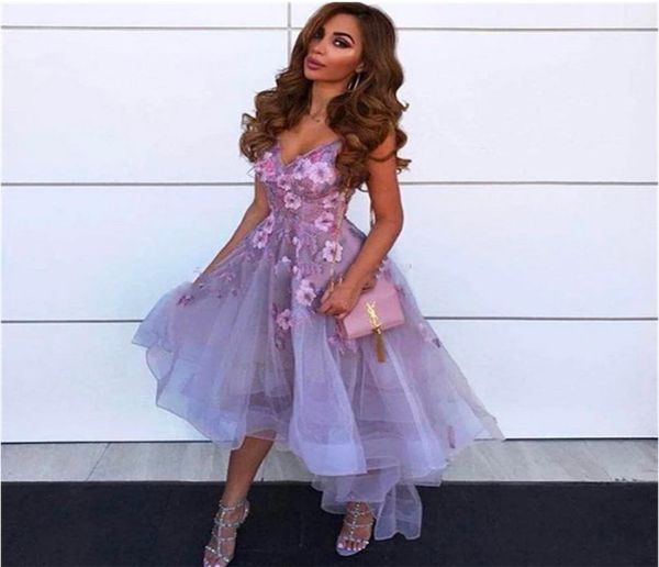 2021 lavender 3d flower cocktail dresses high low v neck lace applique vestidos de gala tulle homecoming gowns abendkleider8192976, Black
2021 lavender 3d flower cocktail dresses high low v neck lace applique vestidos de gala tulle homecoming gowns abendkleider8192976, Black