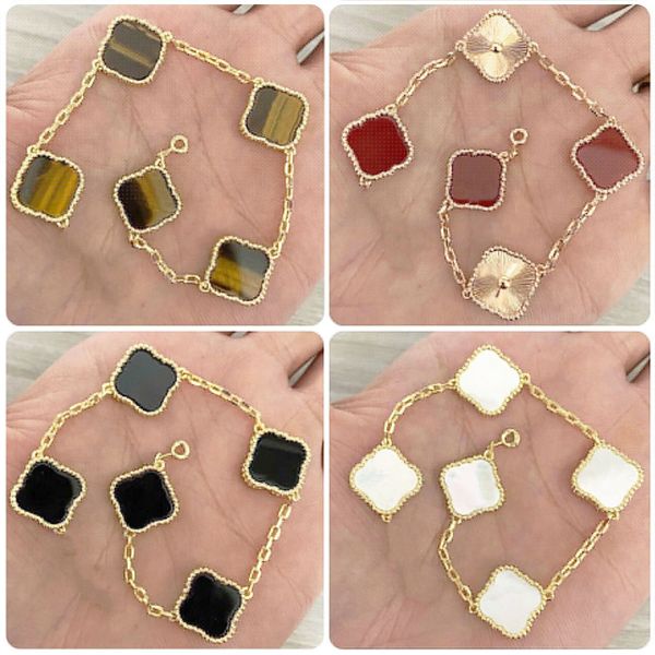 5 motif four leaf clover bracelet charm bracelets for women sterling silver jewelry 18k rose gold plated shell diamond chain men jewelry des, Golden;silver
5 motif four leaf clover bracelet charm bracelets for women sterling silver jewelry 18k rose gold plated shell diamond chain men jewelry des, Golden;silver
