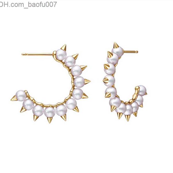 charm gothic punk rivet pearl stud c-shaped earrings for women luxury jewelry personality 2021 new trend dangerous tribe girl gift z230706, Golden 
charm gothic punk rivet pearl stud c-shaped earrings for women luxury jewelry personality 2021 new trend dangerous tribe girl gift z230706, Golden