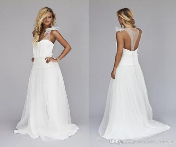 2019 simple beach wedding dresses sheer neck custom made dropped waist backless long aline bohemian bridal gowns custom size1687550, White
2019 simple beach wedding dresses sheer neck custom made dropped waist backless long aline bohemian bridal gowns custom size1687550, White