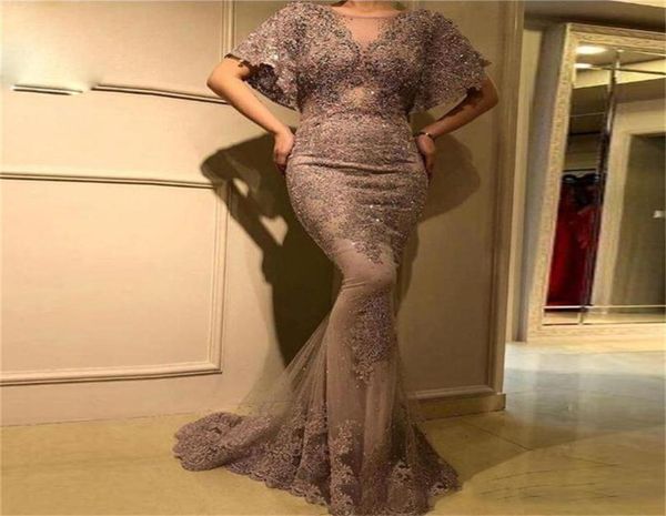 shining sequined mermaid evening dresses with sheer neck lace appliques short sleeves cocktail party gowns tulle custom made prom 7734942, Black;red
shining sequined mermaid evening dresses with sheer neck lace appliques short sleeves cocktail party gowns tulle custom made prom 7734942, Black;red