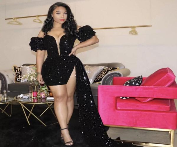 2022 new year039s sparkling black prom dresses backless evening gown pageant women short party wear long trail high split 6288152
2022 new year039s sparkling black prom dresses backless evening gown pageant women short party wear long trail high split 6288152