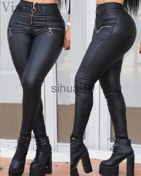women's pants capris women zipper designed pu leather pants casual solid skinny trousers office lady outfits j230705, Black;white
women's pants capris women zipper designed pu leather pants casual solid skinny trousers office lady outfits j230705, Black;white