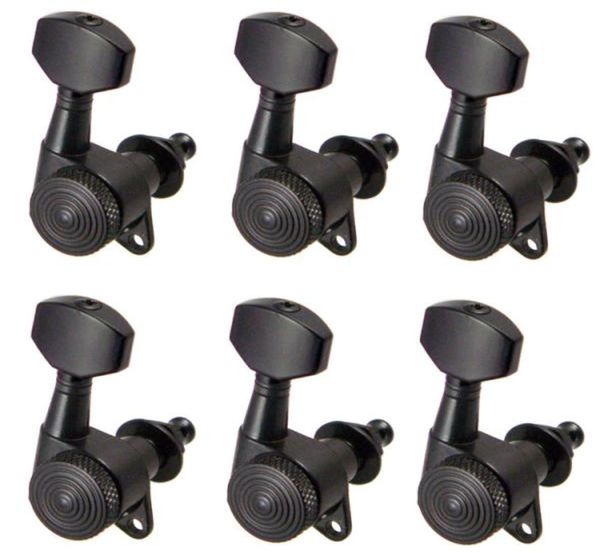 6 pieces 6r tuning pegs machine heads for electric acoustic guitar black4589657