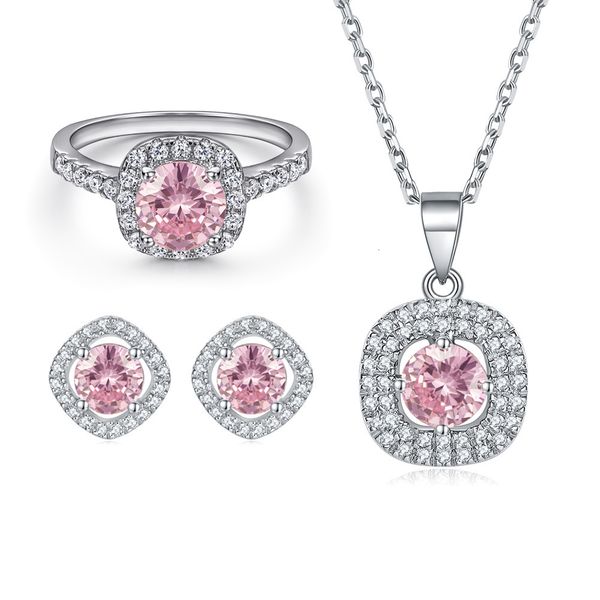 band rings pjs4 wedding neckalce earrings set for women bridal accessories pink crystal indian jewelry birthday 230704, Silver
band rings pjs4 wedding neckalce earrings set for women bridal accessories pink crystal indian jewelry birthday 230704, Silver