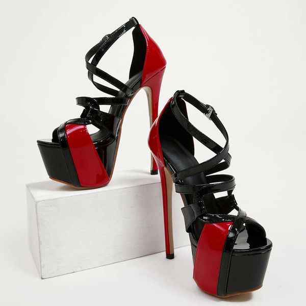 sandals fashion open toe patent leather women summer platform super high heels buckle strap party stripper shoes 230511, Black
sandals fashion open toe patent leather women summer platform super high heels buckle strap party stripper shoes 230511, Black