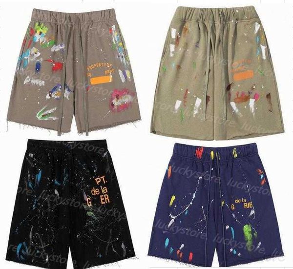 men's shorts american fashion galleryes depts hand-painted splash printing pure cotton terry fog high street 5-point casual pants black, White;black
men's shorts american fashion galleryes depts hand-painted splash printing pure cotton terry fog high street 5-point casual pants black, White;black